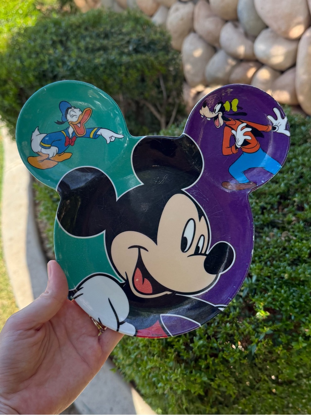 Vintage Y2K Mickey Mouse Kids Plate